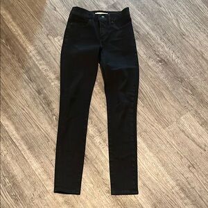 Black Skinny Jeans with Deep Color